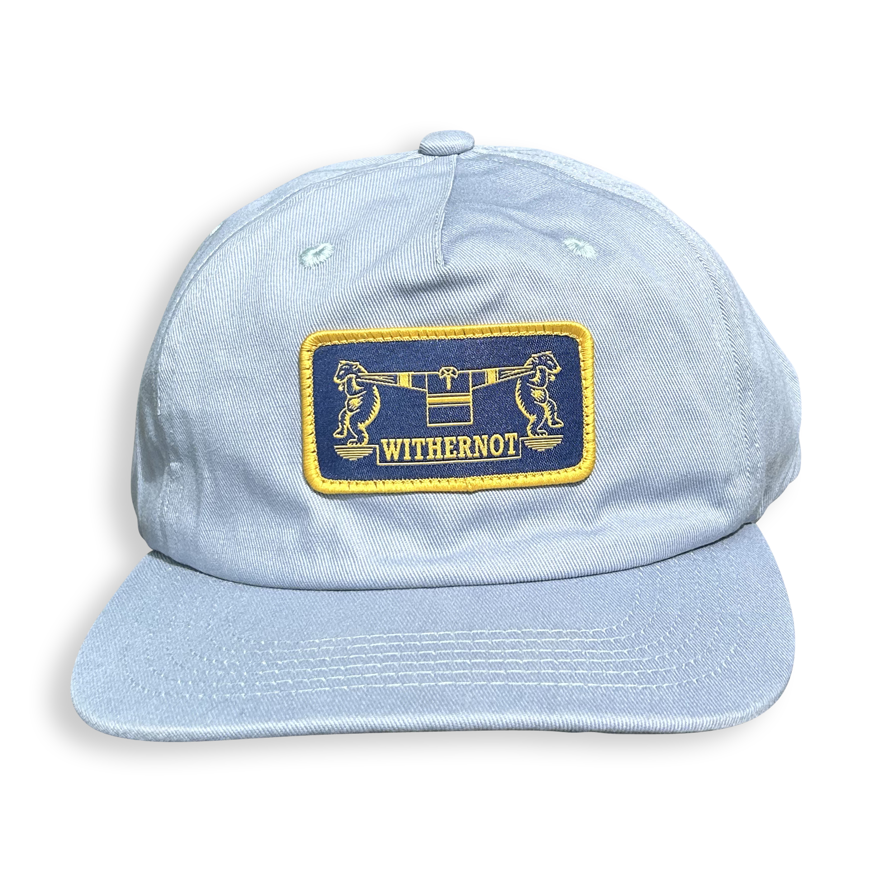 Twin Bears Snapback Hat - Dusty Blue