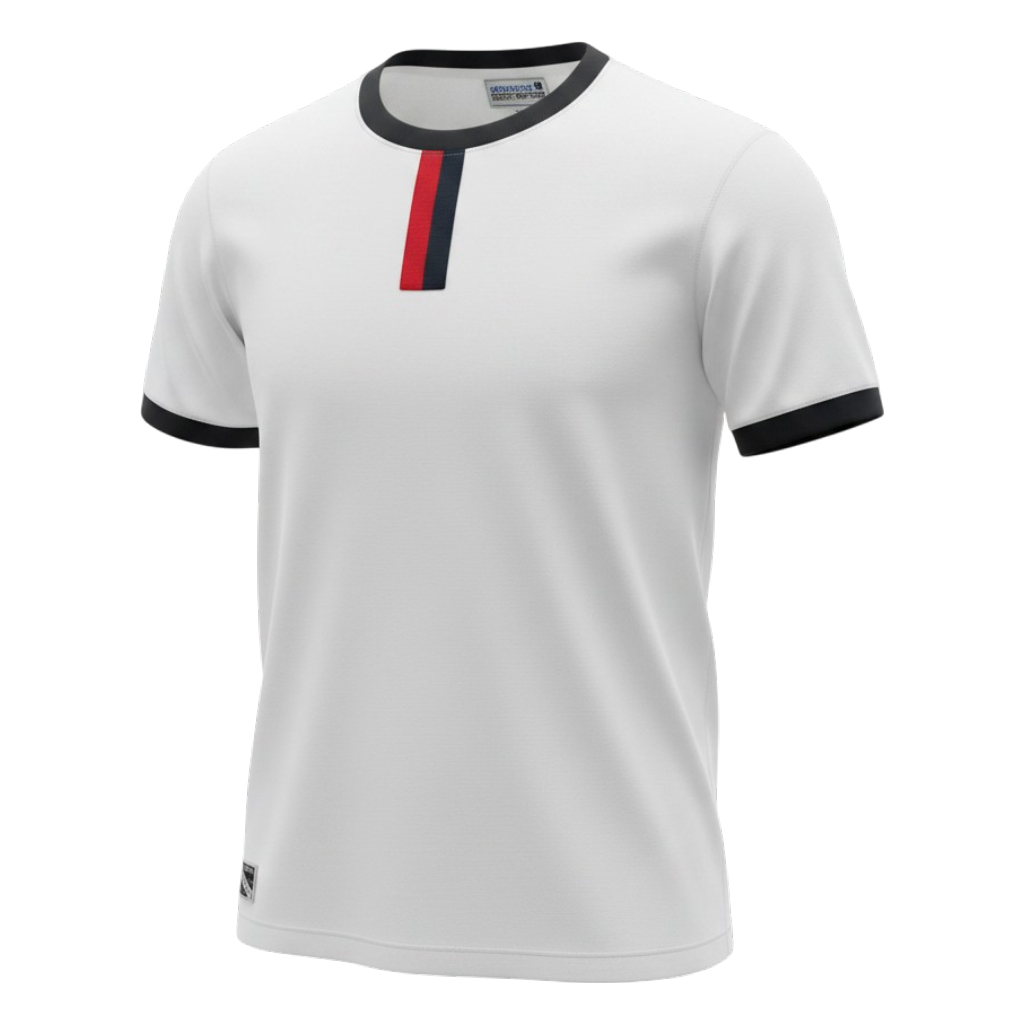 Camp Tab Ringer Tee - Red/Navy
