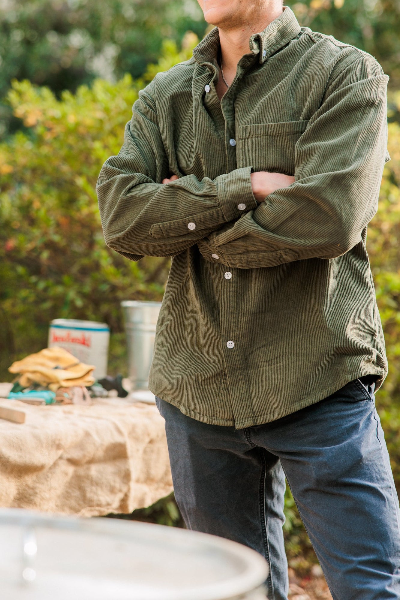 Rapidan Corduroy Shirt - Moss