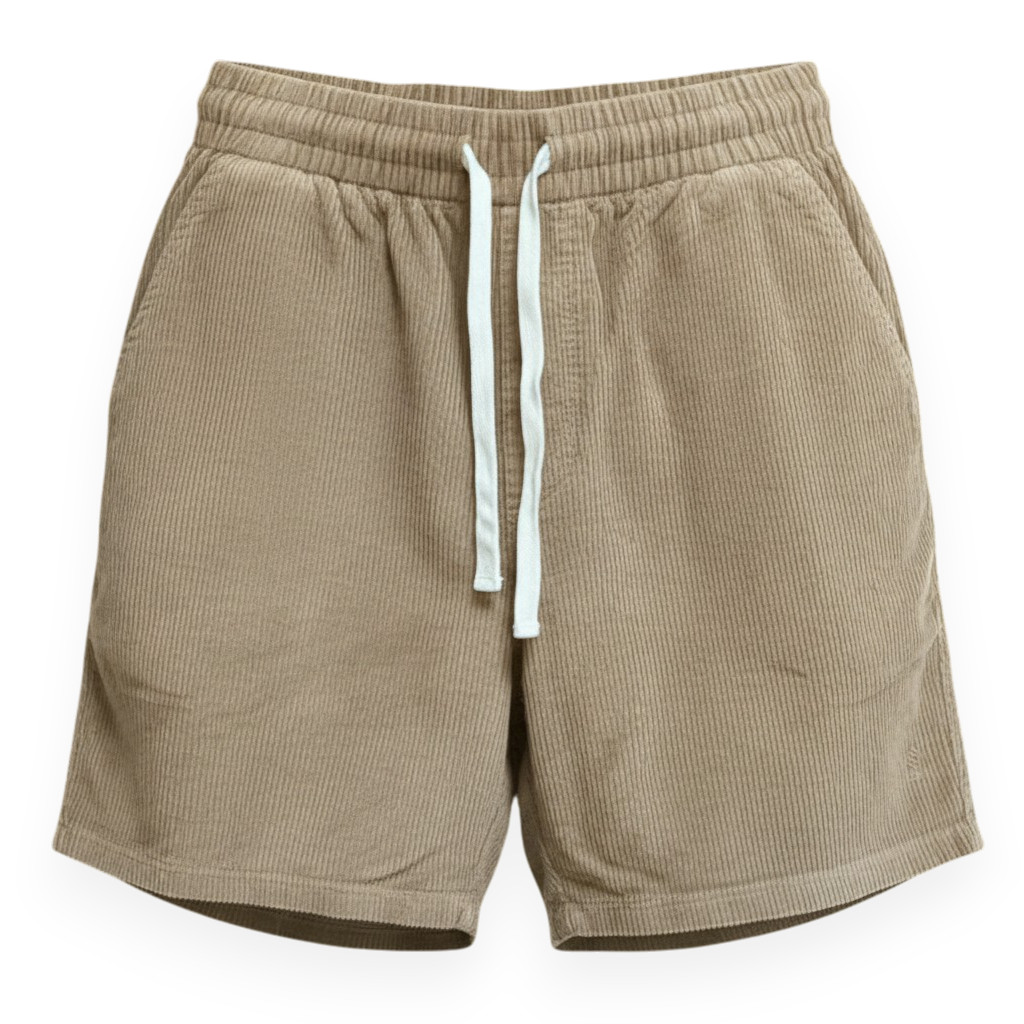 5.5" Organic Cotton Corduroy Shorts - Driftwood