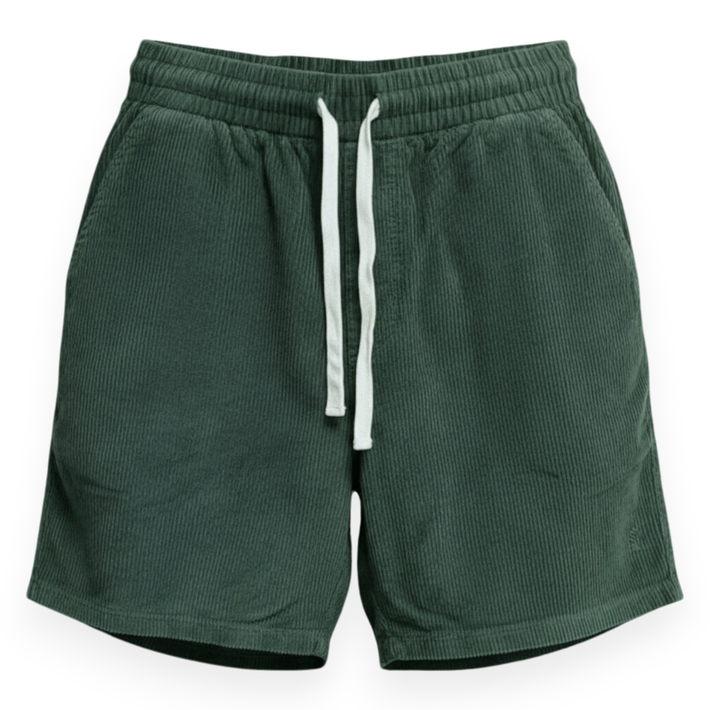 5.5" Organic Cotton Corduroy Shorts - Forest