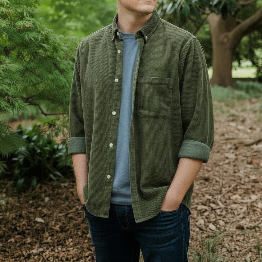 Rapidan Corduroy Shirt - Moss