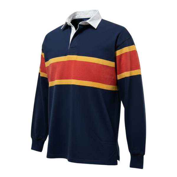 BELVET Striped Rugby Shirt 即完品　M BELVET Striped Rugby Shirt Mサイズ Striped Rugby L/S Shirt - Multi