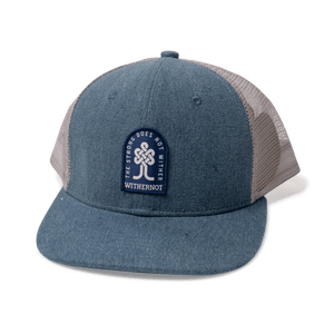 Withernot Logo Patch Hat - Washed Blue Denim